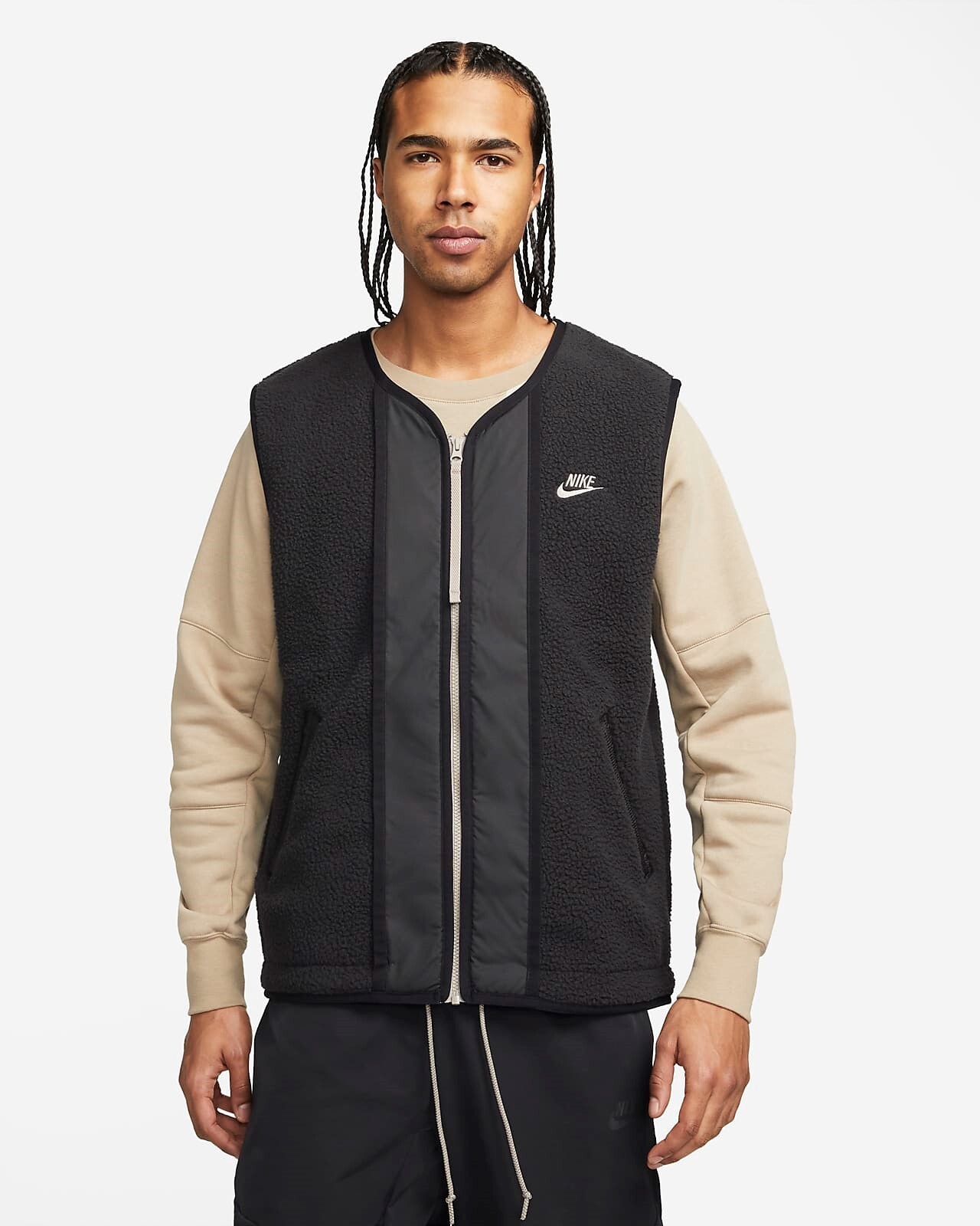 Nike High-Pile Full-Zip Recycled Fleece Vest, NWT - Mens L