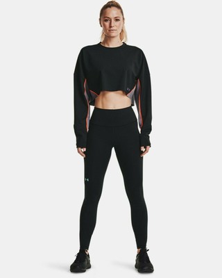 

Леггинсы Under Armour Rush для женщин, черная спортивная одежда с логотипом Спортивная одежда, Черный