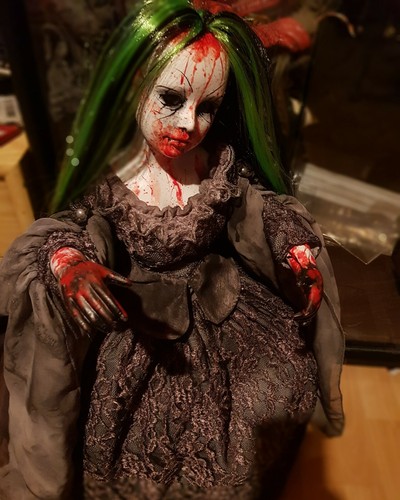 ooak Künstlerpuppe GOTH zombie horrordoll Spooky Horror gore horror doll