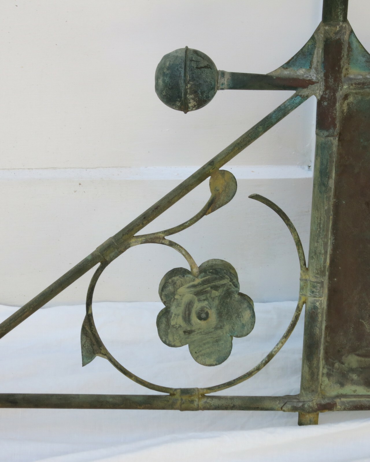 Antique Bannerette Weathervane Letter K, Church Topper