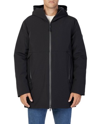 PEUTEREY PEUTEREY ZIP JACKET WITH HOOD AND FRONT POCKETS - JACKETS - BLACK -SIZE S