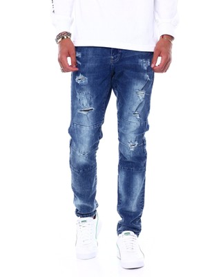 Черные джинсовые брюки Pike Slim Fit Deep Indigo - 34x32