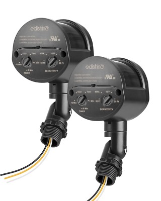 EDISHINE2 Pack Motion Sensor, 180-Degree Replacement Motion Sensor, Adjustable