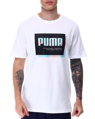 

Мужская футболка Puma White Summer Court, Белый