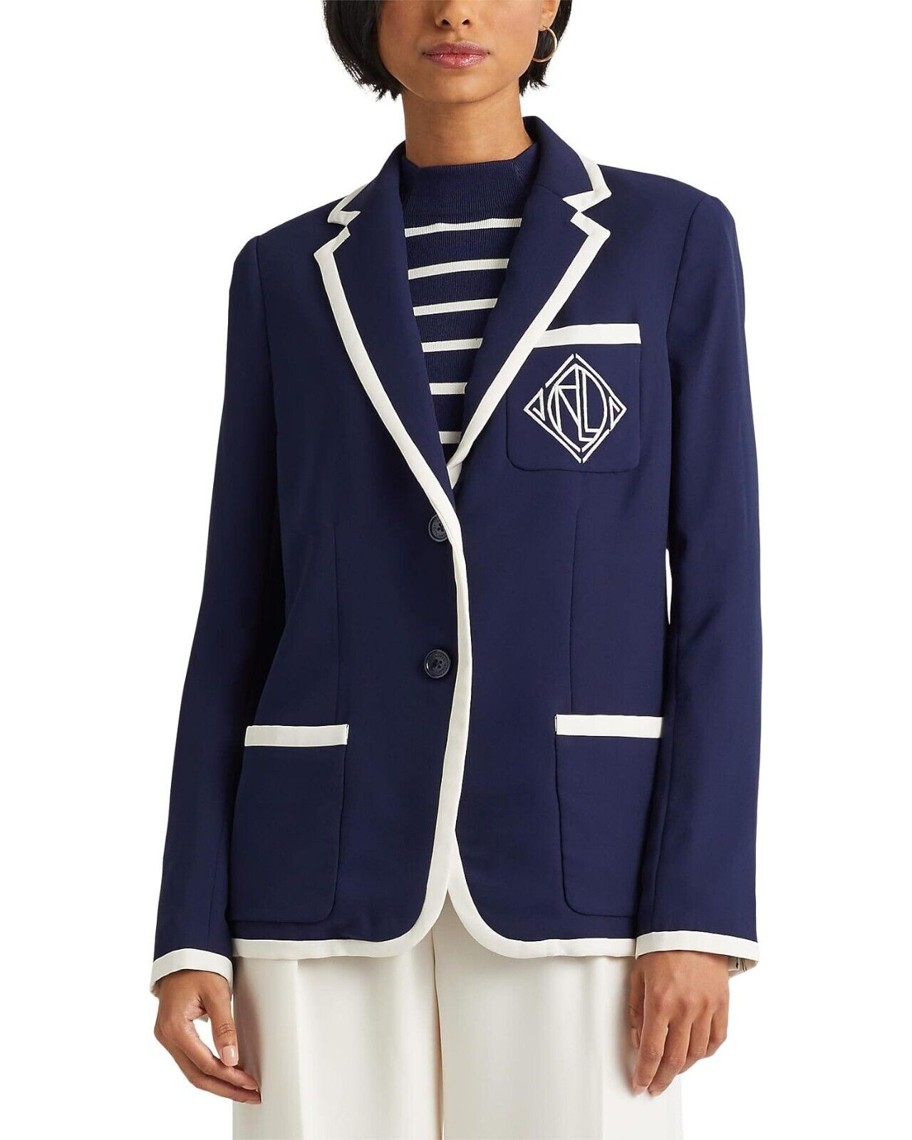 Lauren Ralph Lauren L116202 Womens Navy/Cream Two-Tone Lauren Ralph Lauren L116202 Womens Navy/Cream Two-Tone
