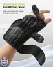 Rakiie Thumb Spica Splint Left Hand, Wrist Brace for Tendonitis, Thumb Wrist Double Support, Breathable Thumb Splint for Carpal Tunnel for De Quervain's Tenosynovitis, Yellow Size S/M(5.51-7.48