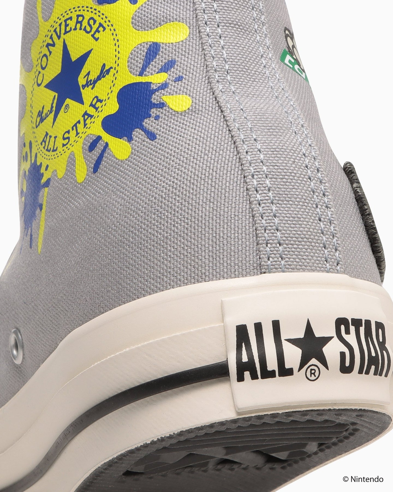 Pre-owned Converse 31312950 Splatoon3  All Star Lc Hi Grey (men's) In Gray