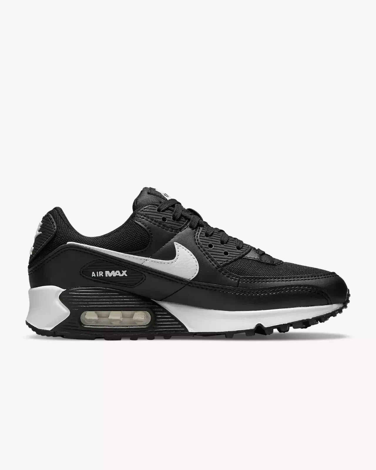 New Womens Nike Air Max 90 Lifestyle Shoes Black White New Womens Nike Air Max 90 Lifestyle Shoes Black White