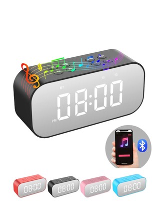 AFK Alarm Clock for Bedrooms,Digital Clock with Bluetooth Speaker,Small Alarm...