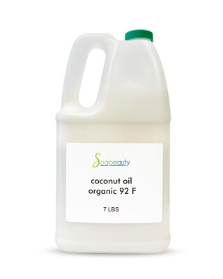COCONUT OIL 92 DEGREE REFINED BLEACHED 100% PURE NATURAL COLD PRESSED 7 LBS