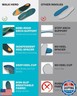 WalkHero Work Orthotic Inserts, Plantar Fasciitis Insoles for Men and Women, Arch Support Inserts for Heel Pain Relief, Boot Insoles with Max Cushion,Standing All Day Mens 8-8.5 | Womens 10-10.5
