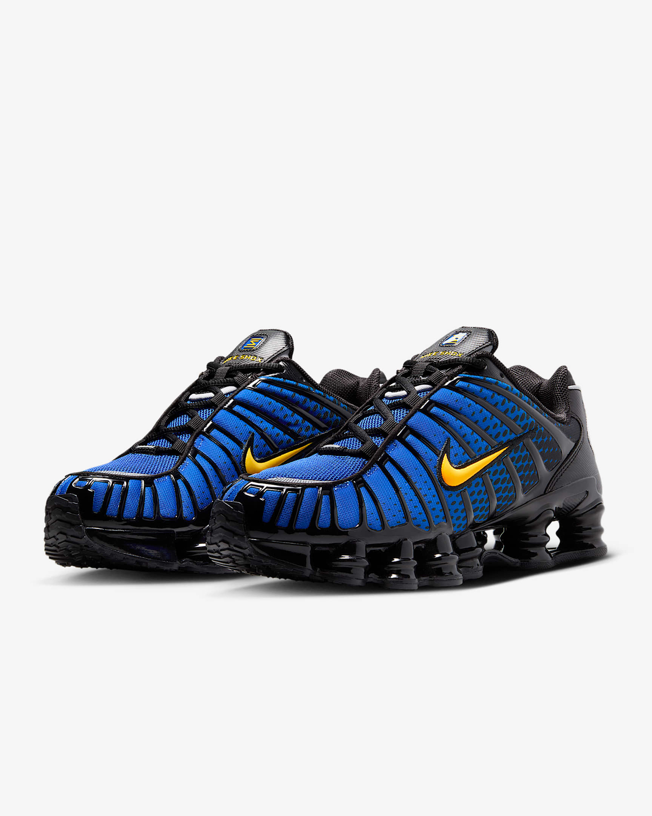 IB7670-001 Nike Shox TL Black Varsity Maize Metallic Silver