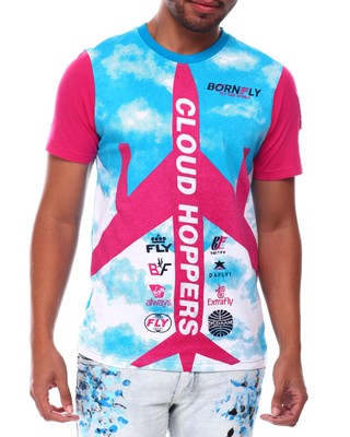 

Мужская футболка Born Fly Multi Cloudhop, Multi-coloredf