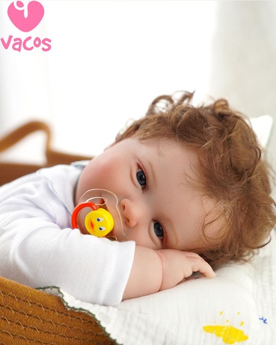 22'' Reborn Newborn Baby Dolls Handmade Vinyl Silicone Lifelike Gifts Boy Doll