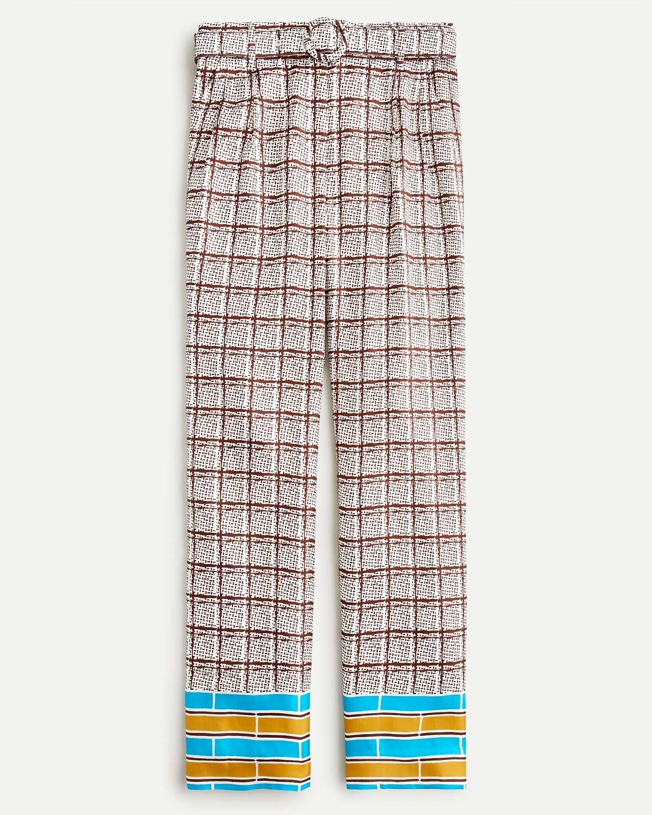 New! J Crew sz 10 COLLECTION High-Rise Silk Twill Belted New! J Crew sz 10 COLLECTION High-Rise Silk Twill Belted