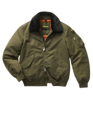 Pre-owned Blauer Jacket  Bomber Jacket Man Nylon Military Green