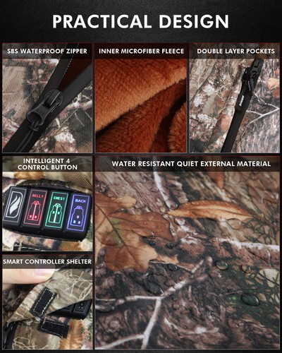 7.4V Battery Heated Vest for Hunting Electric Size Adjustable Heating Vest