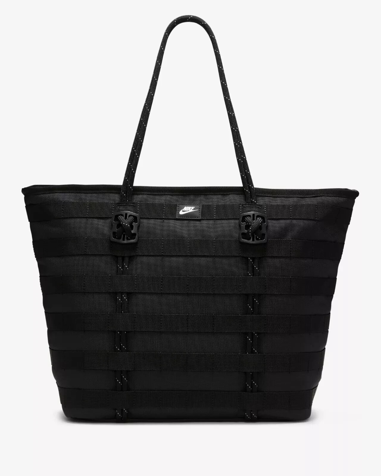 Nike Sportswear RPM Tote (26L) Black White Cord Zipper Bag Nike Sportswear RPM Tote (26L) Black White Cord Zipper Bag