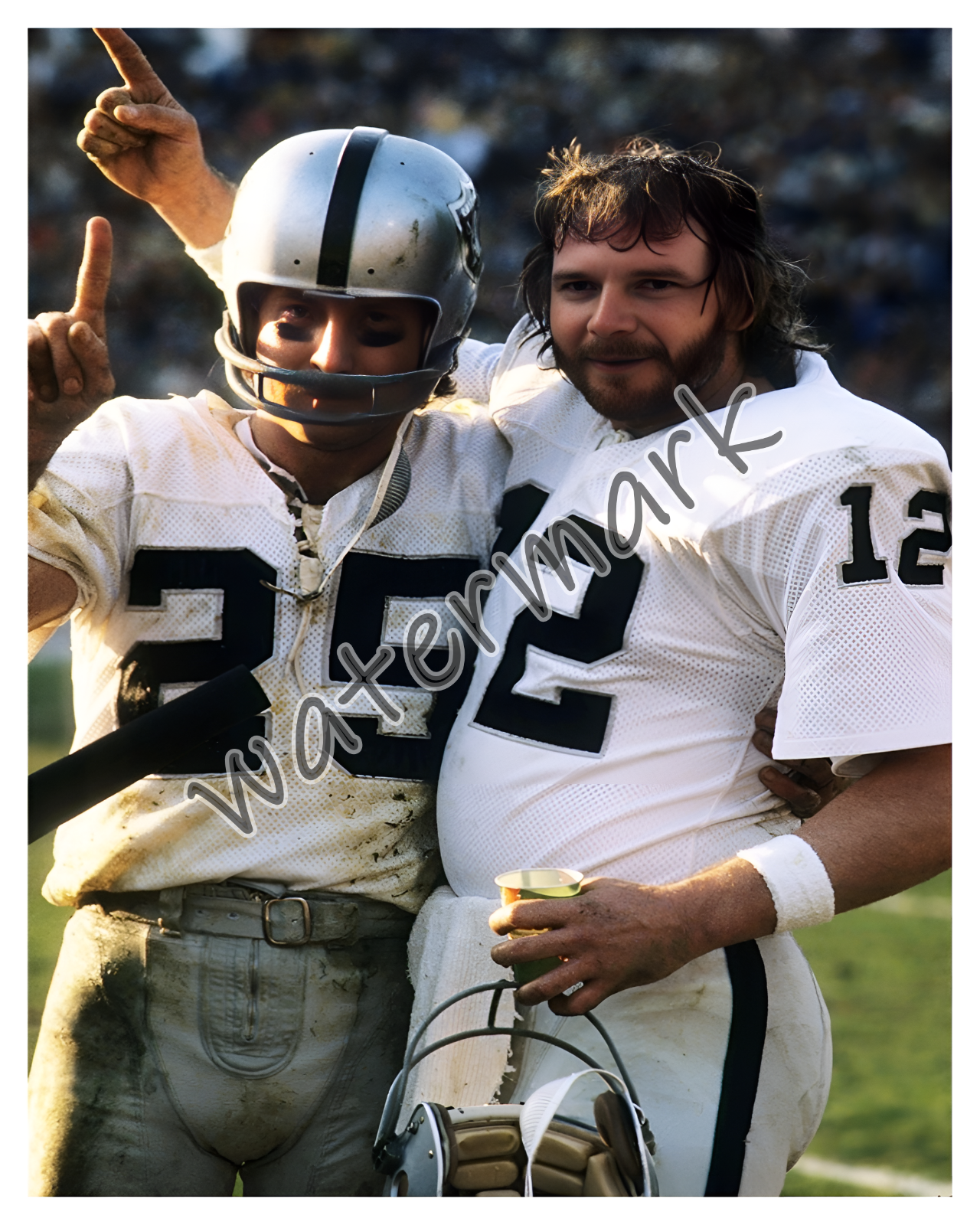 NFL Super Bowl XI Fred Biletnikoff Ken Stabler Oakland Raiders 8 X