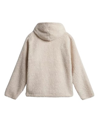 Pre-owned Napapijri Sweatshirt  Hoodie Man Polyester Cream In White