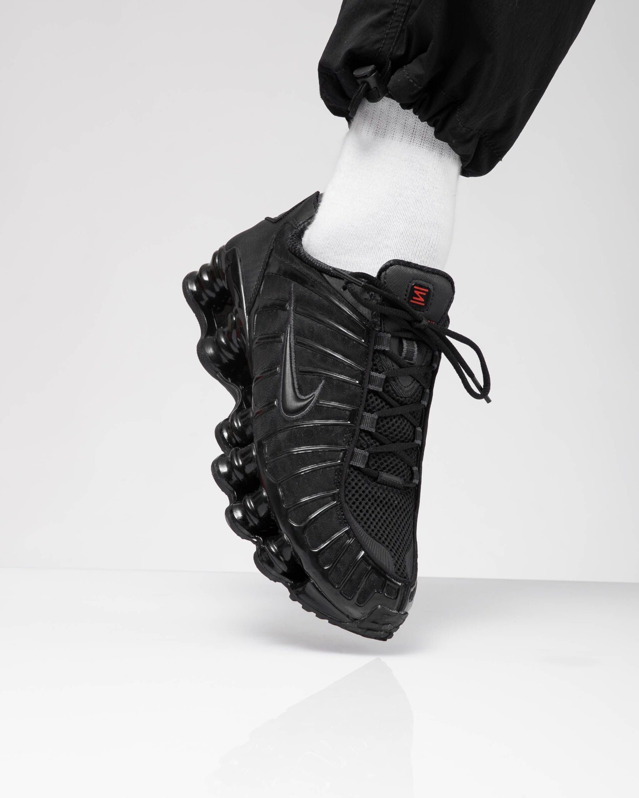 mens nike shox tl black