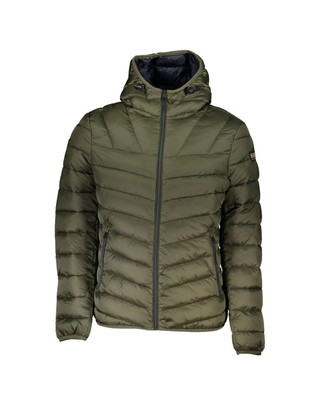 Pre-owned Napapijri Hooded Jacket With Multiple Pockets And Zipper - Jackets - Green