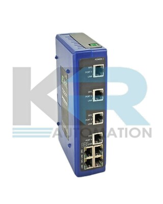 B&B Electronics EIR208 ELinx Unmanaged Industrial Ethernet Switch 10-48VDC 5.8W