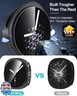 Smiling 2 Pack Case Compatible with Samsung Galaxy Watch 8 44mm with Built in Tempered Glass Screen Protector, Hard PC Case Scratch-Resistant Overall Protective Cover- Black