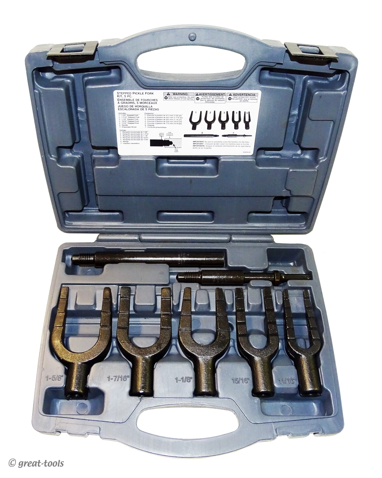 STEPPED PICKLE FORK SET – tie rod, ball joint, pitman arm