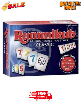 Rummikub 2-4 Player Game by Ideal - Classic Family Strategy Board Game Set UK
