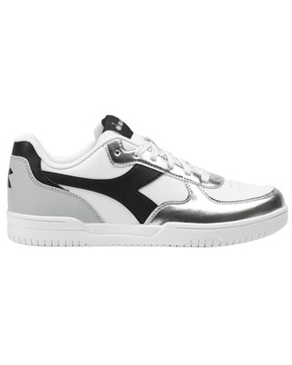 Scarpe Sneakers Diadora Raptor Low Odissea Wn 179748 Donna Bianco/Argento
