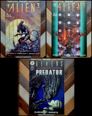 ALIEN 3: Movie Special #2-3 (1992 Dark Horse) Steven Grant + PREDATOR Bonus