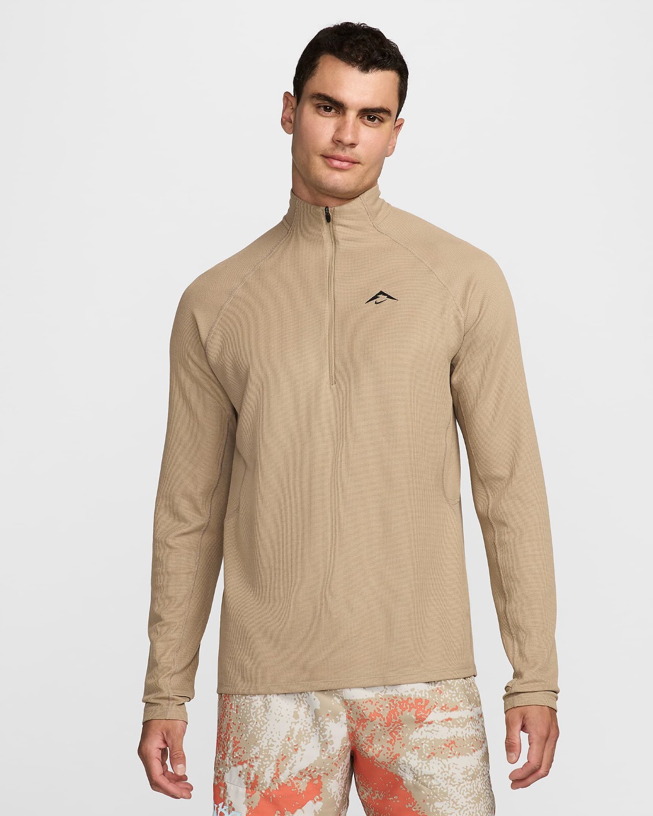 Nike Trail Top Shirt Long Sleeve Running 1/2-Zip Mid Layer