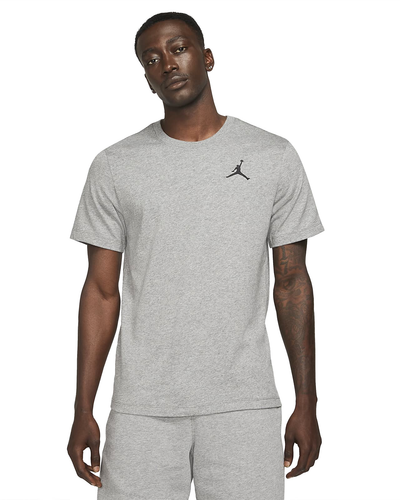 Jordan Carbon Heather/черная футболка Jumpman