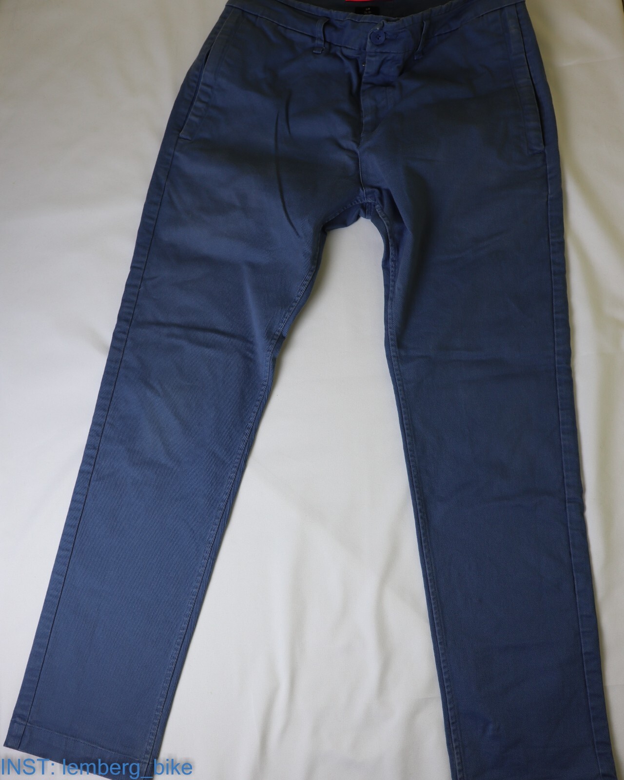Rapha Randonnee Trousers Men 28W x 30L Slim Fit Blue Pant