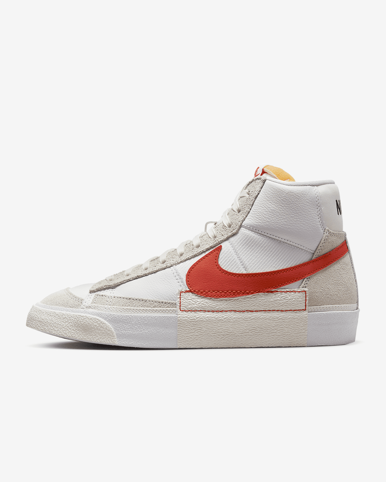 

Кроссовки NIKE Blazer Mid Pro Club DQ7673-101 Summit White, Summit white / sale / habanero red, Nike Blazer