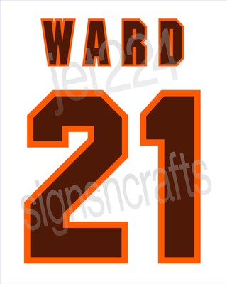Cleveland Browns STICKER DECAL 2023 Flacco Ward Ford Hunt Cooper Njoku Moore +