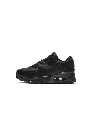 

Nike Air Max 90 LTR для маленьких детей, черный/черный-черный-белый (CD6867 001), Black/black-black-white