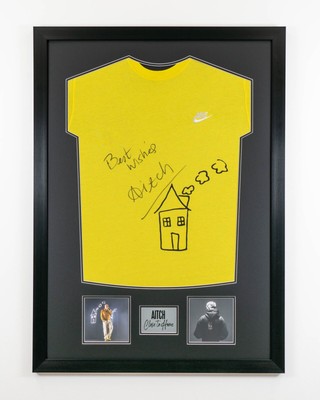 Aitch Signed ''Close To Home'' T-Shirt Bespoke Framed Display with COA