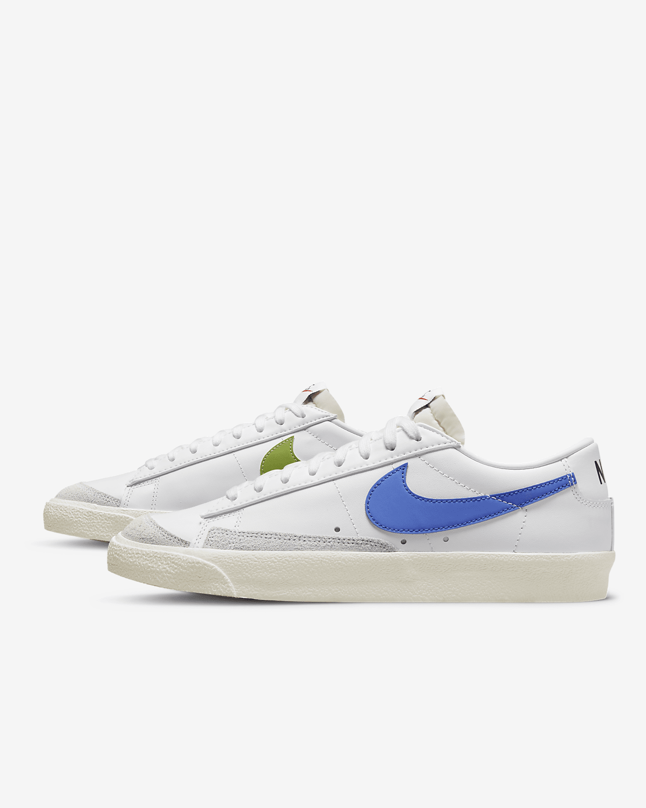 

Кроссовки NIKE Blazer Low 77 Vintage DA6364-107 Белый/Парус/Средний синий, White / sail / medium blue, Nike Blazer