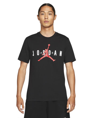 

Мужская футболка Jordan Air черного/белого/красного цвета с надписью (CK4212 013), Black/white/red