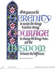 catholic print picture serenity prayer 66 8 x 10