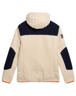 Pre-owned Napapijri Sweatshirt  Hoodie Man Polyester Beige/black/purple