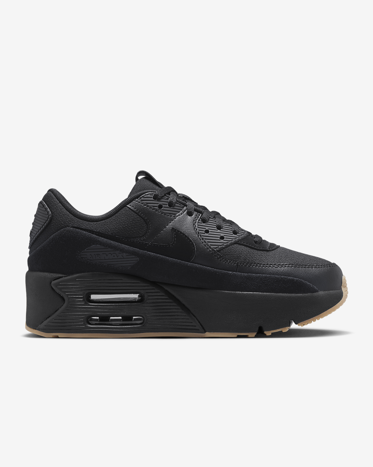 Pre-owned Nike Wmns Air Max 90 Lv8 "black/gum Medium Brown" Hj3847-010 Women [us 5-12]