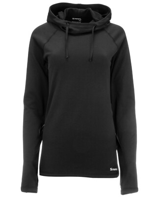 Simms Women's Heavyweight Baselayer Hoody - Size M - Black - CLOSEOUT