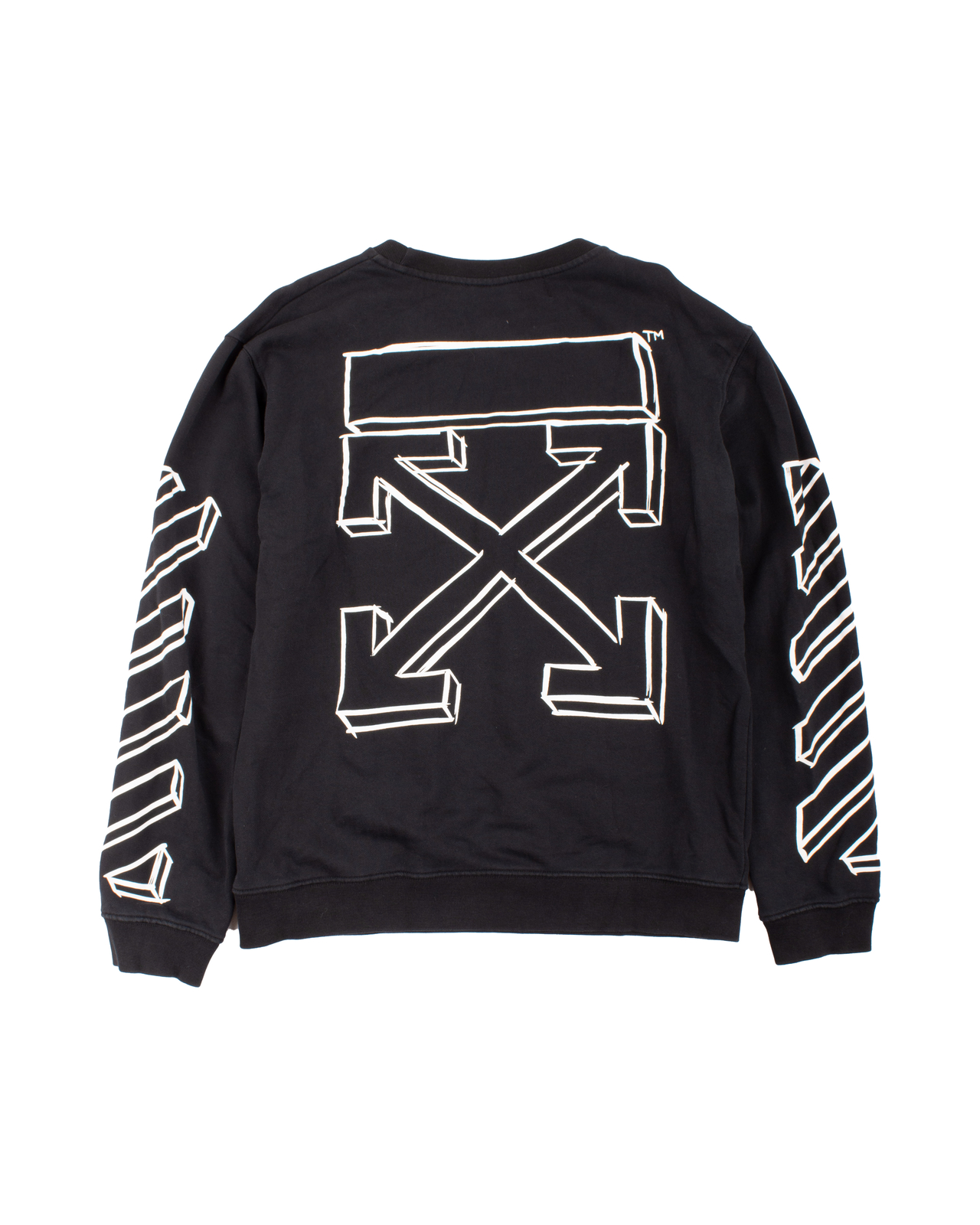 OFF-WHITE MAIN LABEL ブラック スウェット Main Label Off White Virgil Abloh 2013 Black Sweatshirt