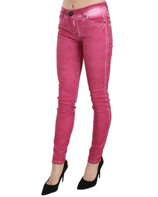 Pre-owned Dolce & Gabbana Wunderschone Skinny-hose Mit Mittlerer Taille - Pants - Pink In Rosa