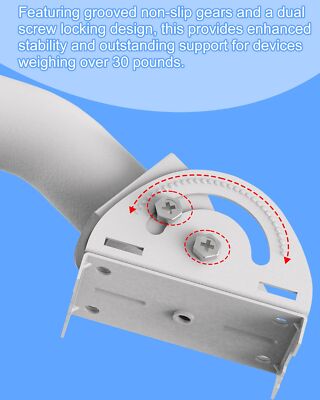 Universal Antenna Mount,11 Inches J Pole and Wall-Mounted Mounting Bracket Ki...