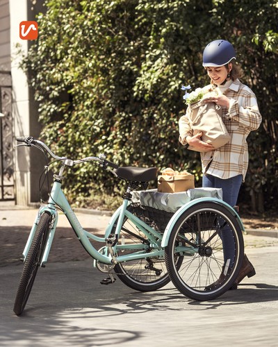 Secondhand 24" Adult Tricycle 7 Speed 3 Wheel Bike Adult Trike Green