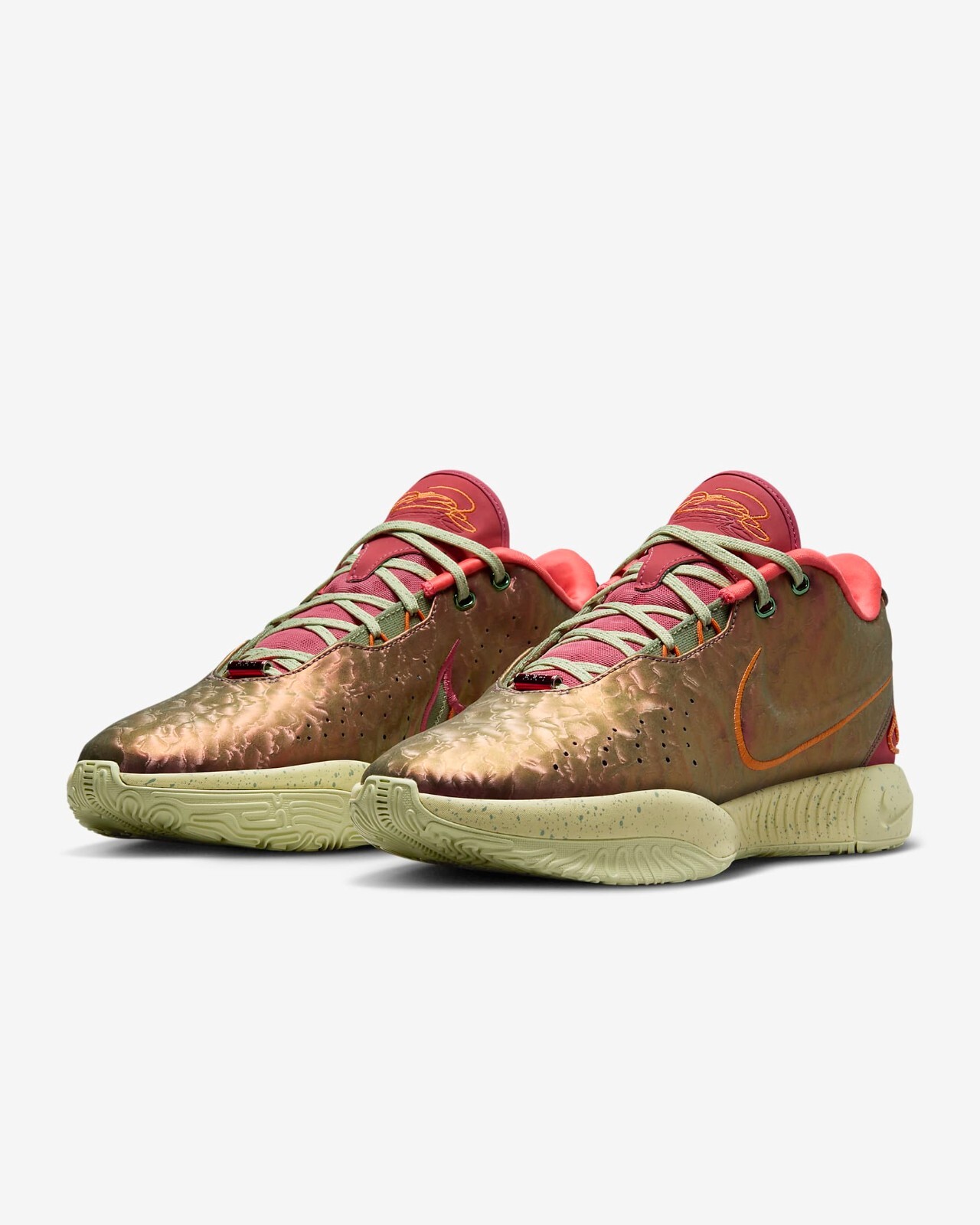 ナイキ　レブロン 21\"QueenConch\" EP LeBron 21 'Queen Conch' - Nike - FN0708 800 - ember glow